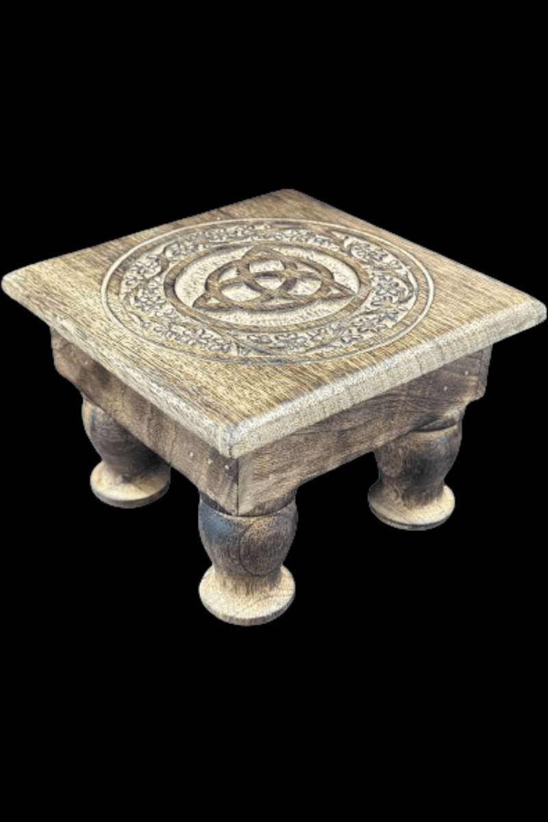 Small Triquetra Rustic Altar Table - Dusty Rose Essentials