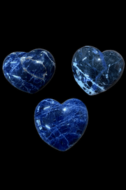 Sodalite Heart (40 - 50 grams) - Dusty Rose Essentials