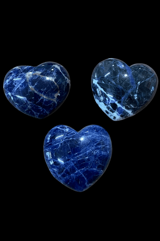 Sodalite Heart (40 - 50 grams) - Dusty Rose Essentials