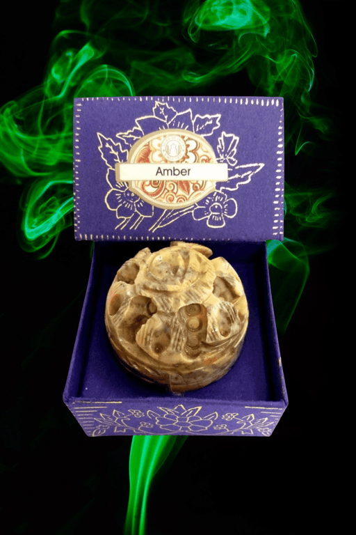 Song Of India Natural Solid Perfume AMBER - Dusty Rose Essentials