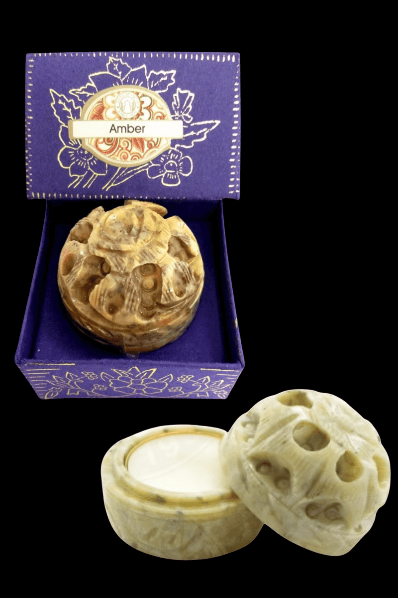 Song Of India Natural Solid Perfume AMBER - Dusty Rose Essentials