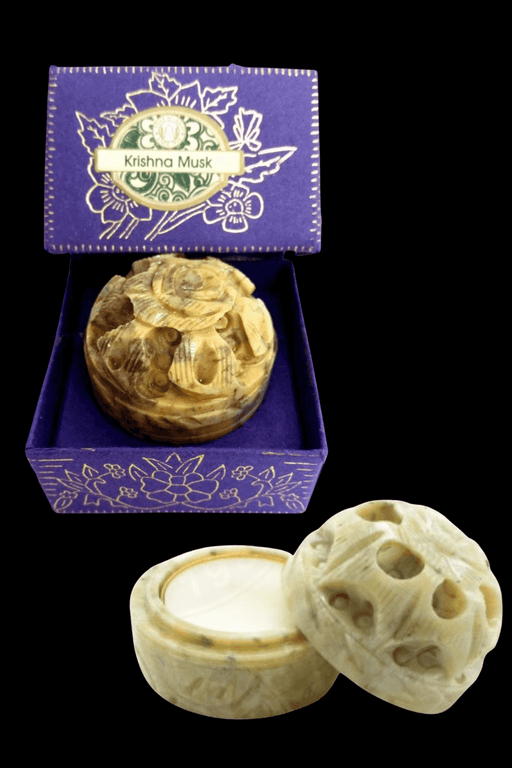Song Of India Natural Solid Perfume KRISHNA MUSK - Dusty Rose Essentials