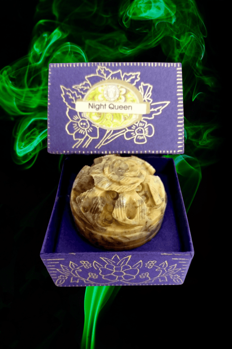Song Of India Natural Solid Perfume NIGHT QUEEN - Dusty Rose Essentials