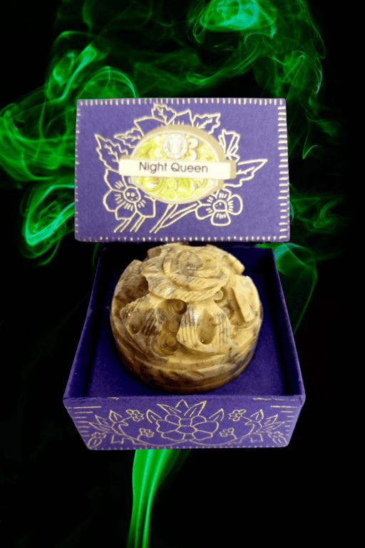 Song Of India Natural Solid Perfume NIGHT QUEEN - Dusty Rose Essentials