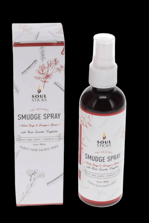 Soul Sticks Smudge Spray 100ml - White Sage & Dragon's Blood with Crystals - Dusty Rose Essentials