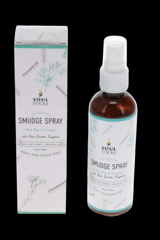 Soul Sticks Smudge Spray 100ml - White Sage & Eucalyptus with Crystals - Dusty Rose Essentials
