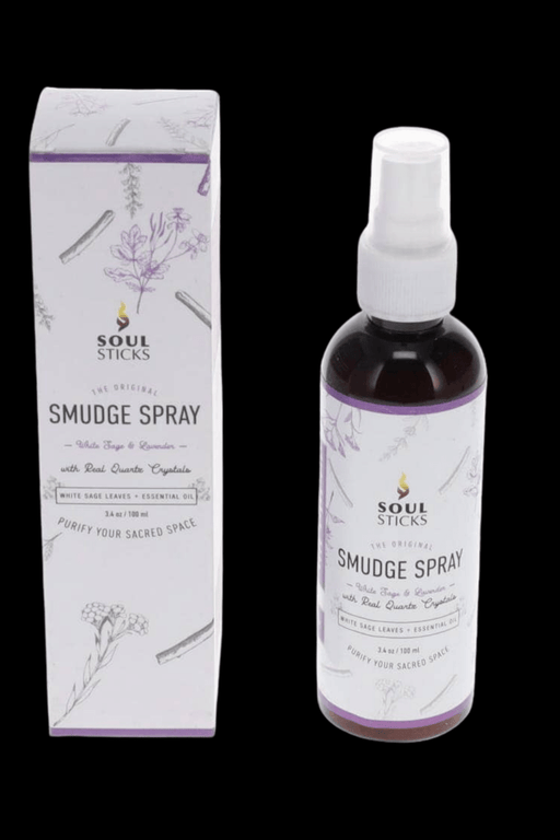 Soul Sticks Smudge Spray 100ml - White Sage & Lavender with Crystals - Dusty Rose Essentials