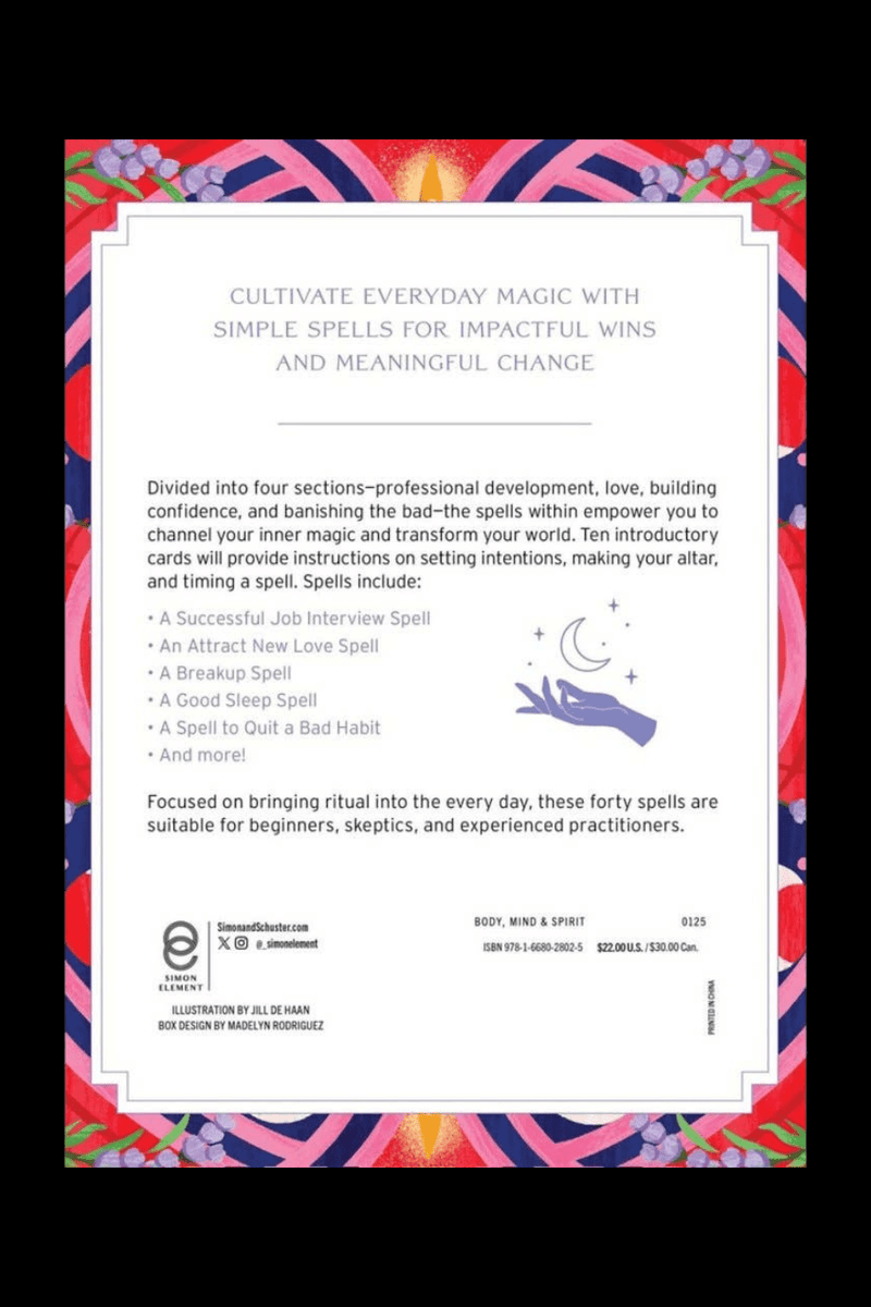 Spells for Success Card Deck & Guidebook - Dusty Rose Essentials