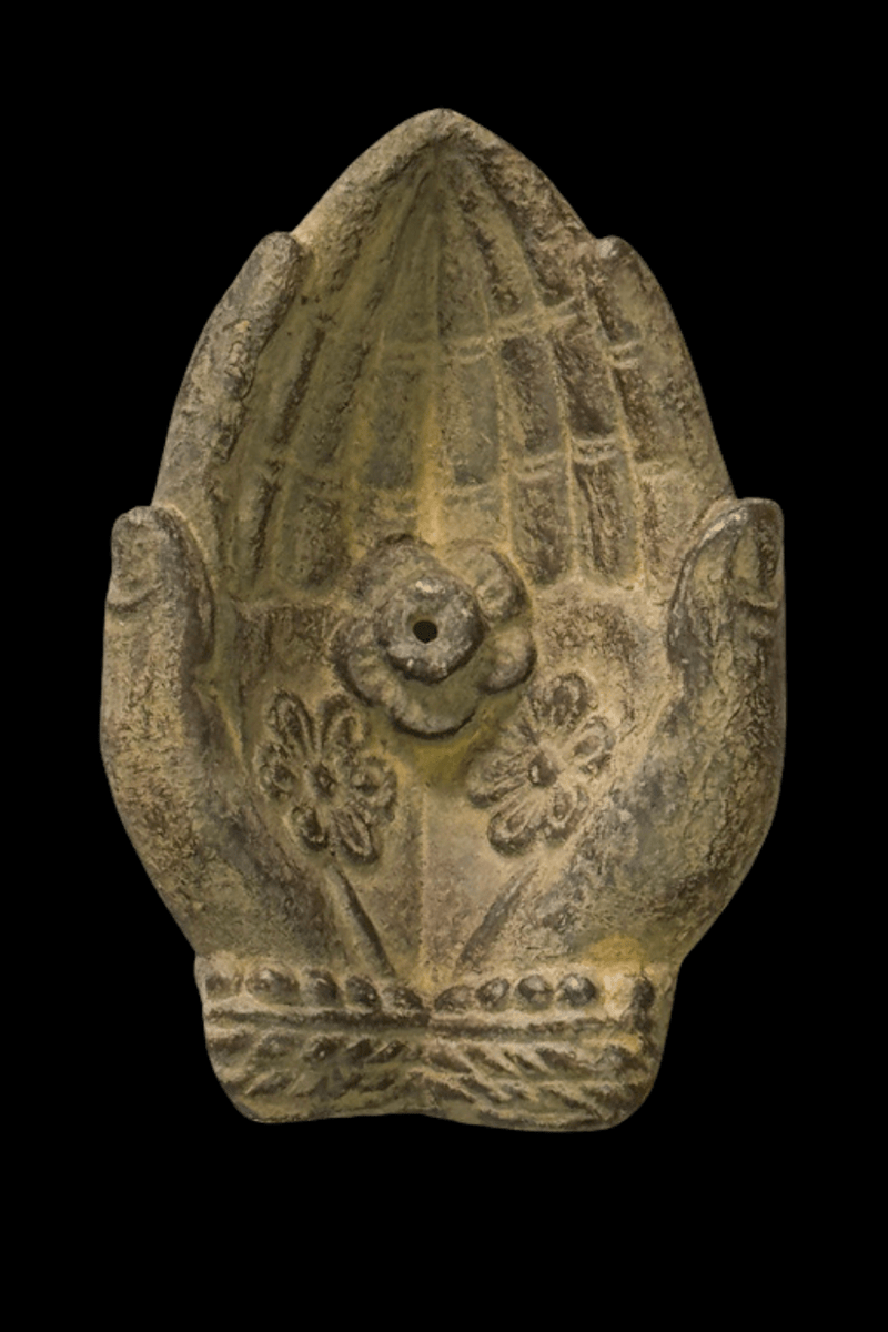 Stone-Look Hands Incense Holder - Dusty Rose Essentials