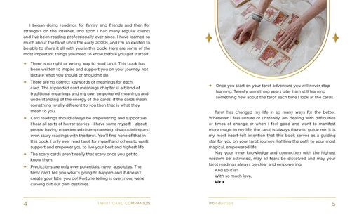 Tarot Card Companion Guide Book - Dusty Rose Essentials