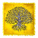 Tree of Life Altar Cloth Yellow (24 x 24 in.) - Dusty Rose Essentials