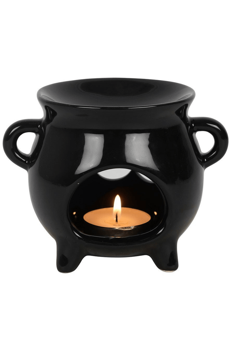 Triple Moon Cauldron Oil Burner - Dusty Rose Essentials