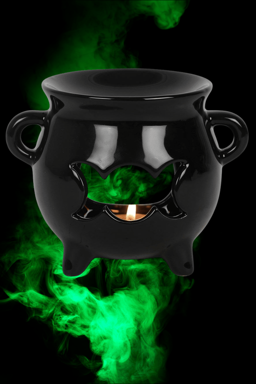 Triple Moon Cauldron Oil Burner - Dusty Rose Essentials