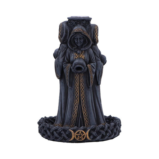 Triple Moon Goddess Backflow Incense Burner - Dusty Rose Essentials