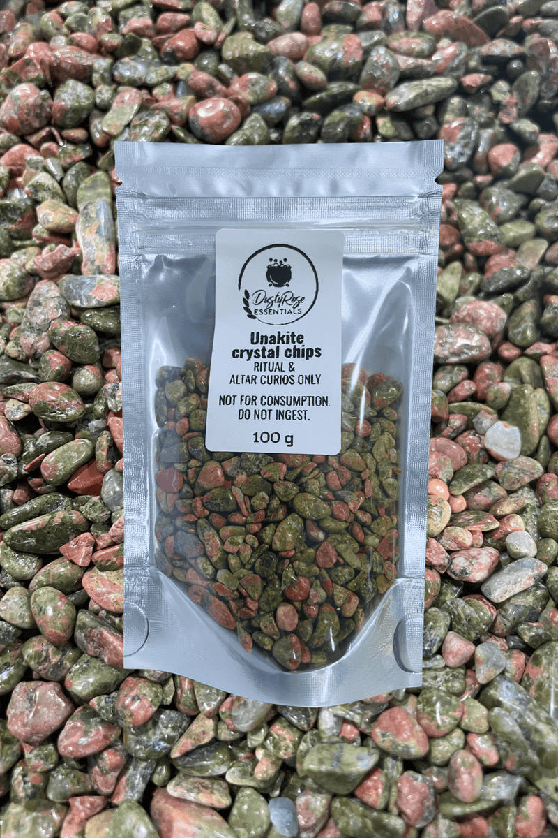 Unakite Crystal Chips - Dusty Rose Essentials