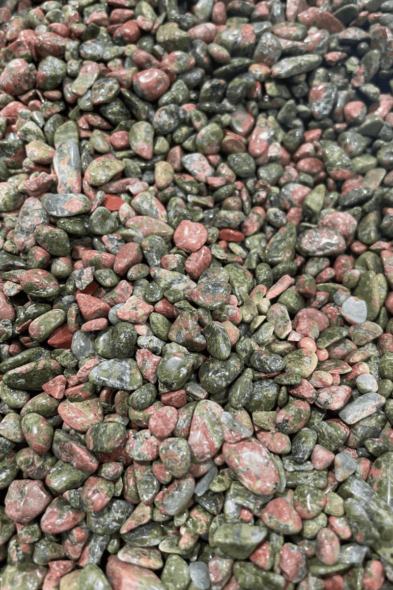 Unakite Crystal Chips - Dusty Rose Essentials