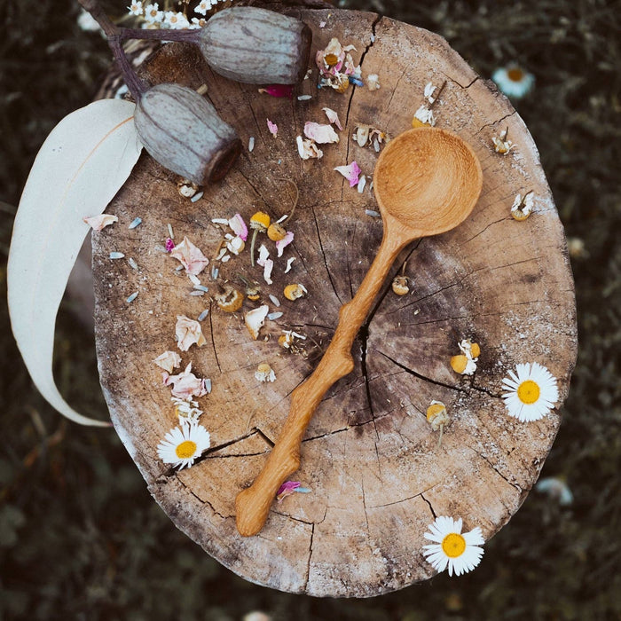 Wooden Branch Spoon 18.8cm - Dusty Rose Essentials