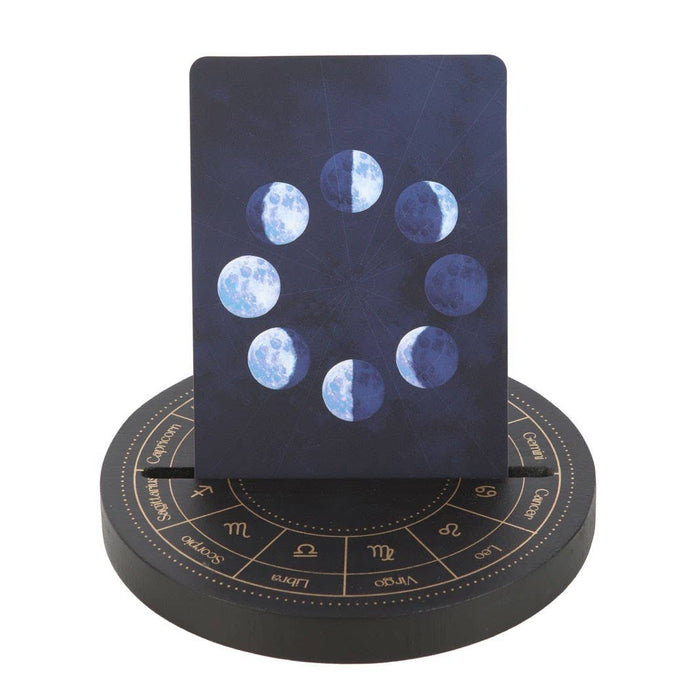 Wooden Zodiac Tarot Card Stand - Dusty Rose Essentials