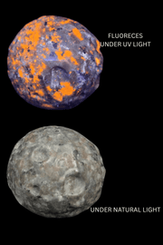 Yooperlite (Firestone) Carved Moon 5cms - Dusty Rose Essentials