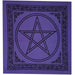 Altar Cloth : Pentacle Black & Purple - Dusty Rose Essentials