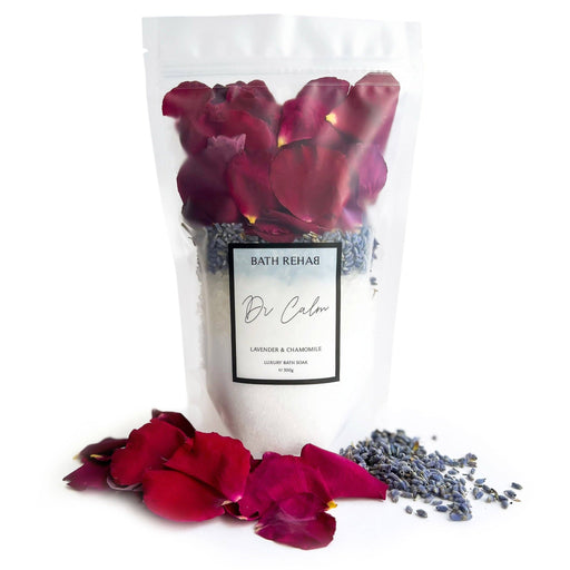 Bath Rehab ~ Petal Bath Soak~ Dr Calm Lavender - Dusty Rose Essentials