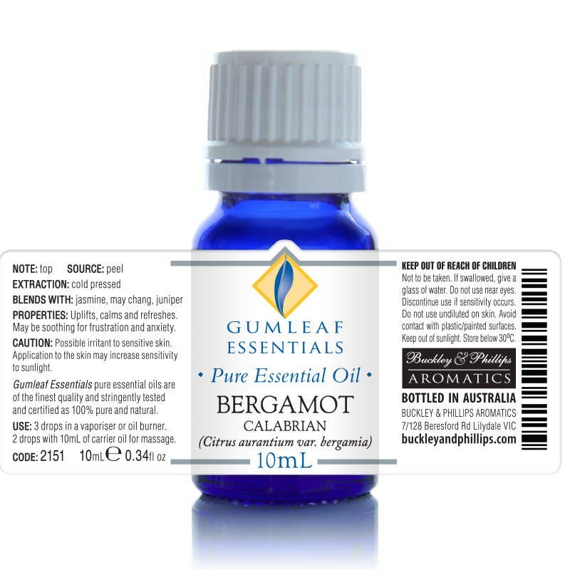 Bergamot Calabrian Essential Oil 10 ml - Dusty Rose Essentials