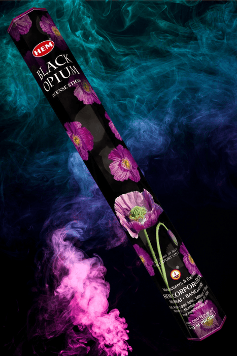 Black Opium Incense Sticks by HEM ~ 20 Sticks - Dusty Rose Essentials