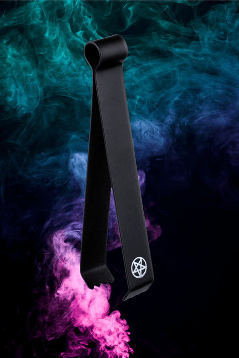 Black Pentacle Charcoal Tongs - Dusty Rose Essentials