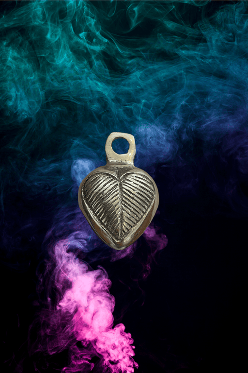 Brass Loose Ghungroo Bells- Heart Design - Dusty Rose Essentials
