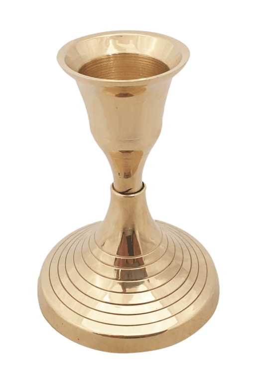 Brass Taper Candle Holder - Dusty Rose Essentials