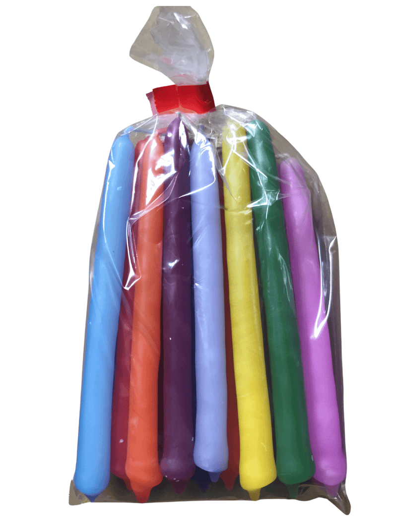 Bulk 20 Multicolour Tiny Taper Spell Candles 2 hour Burn - Dusty Rose Essentials
