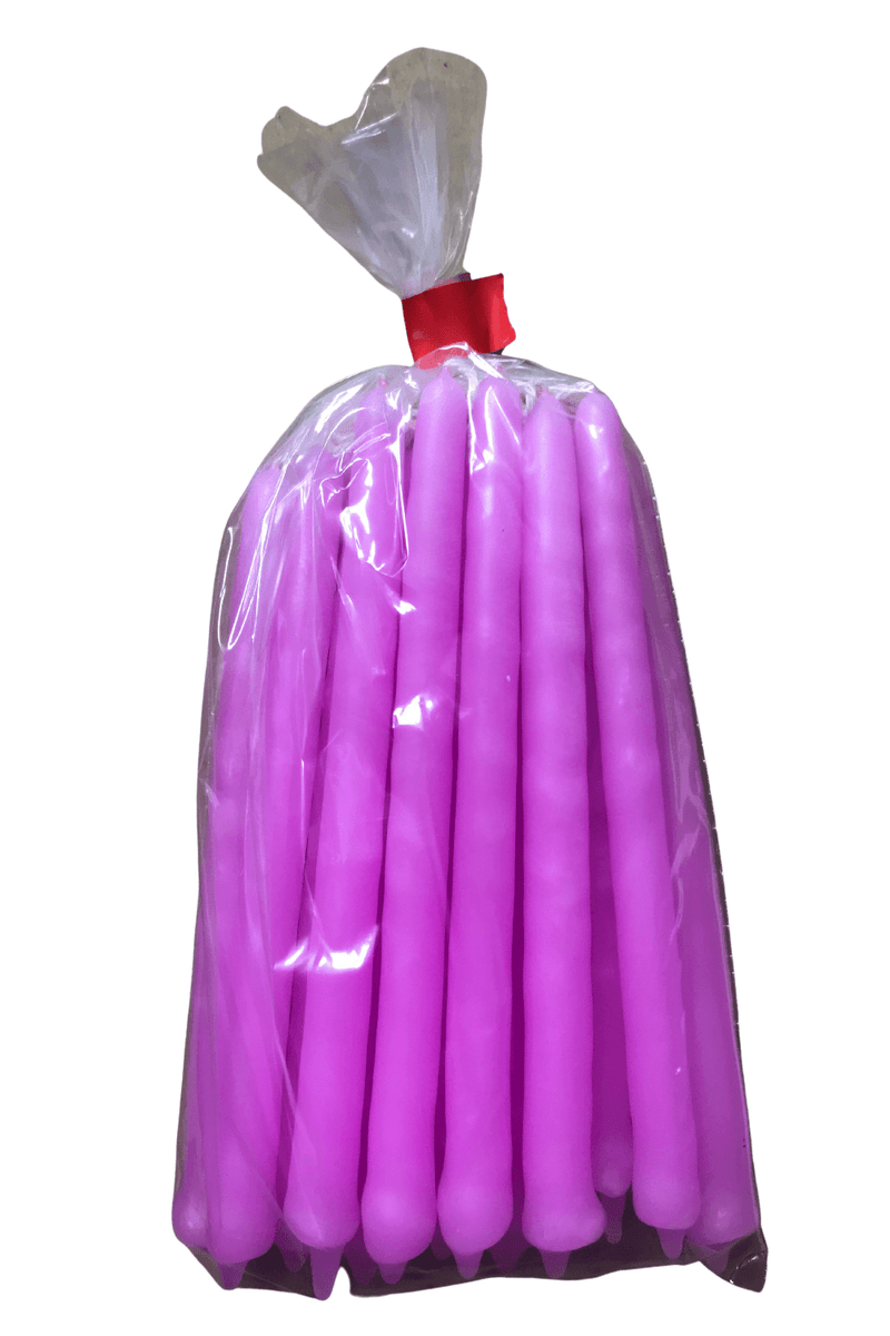 Bulk 20 Pack Hot Pink Tiny Taper Spell Candles 2 Hour Burn - Dusty Rose Essentials