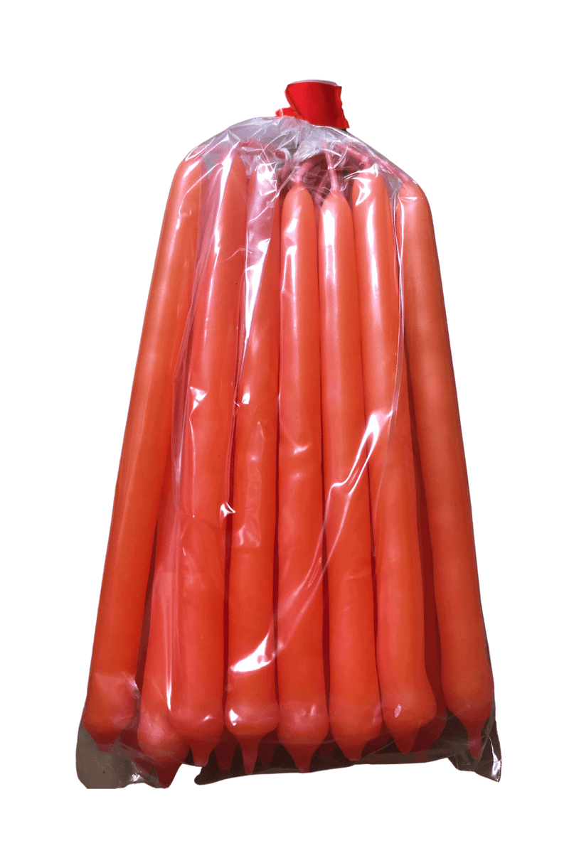 Bulk 20 Pack Orange Tiny Taper Spell Candles 2 Hour Burn - Dusty Rose Essentials