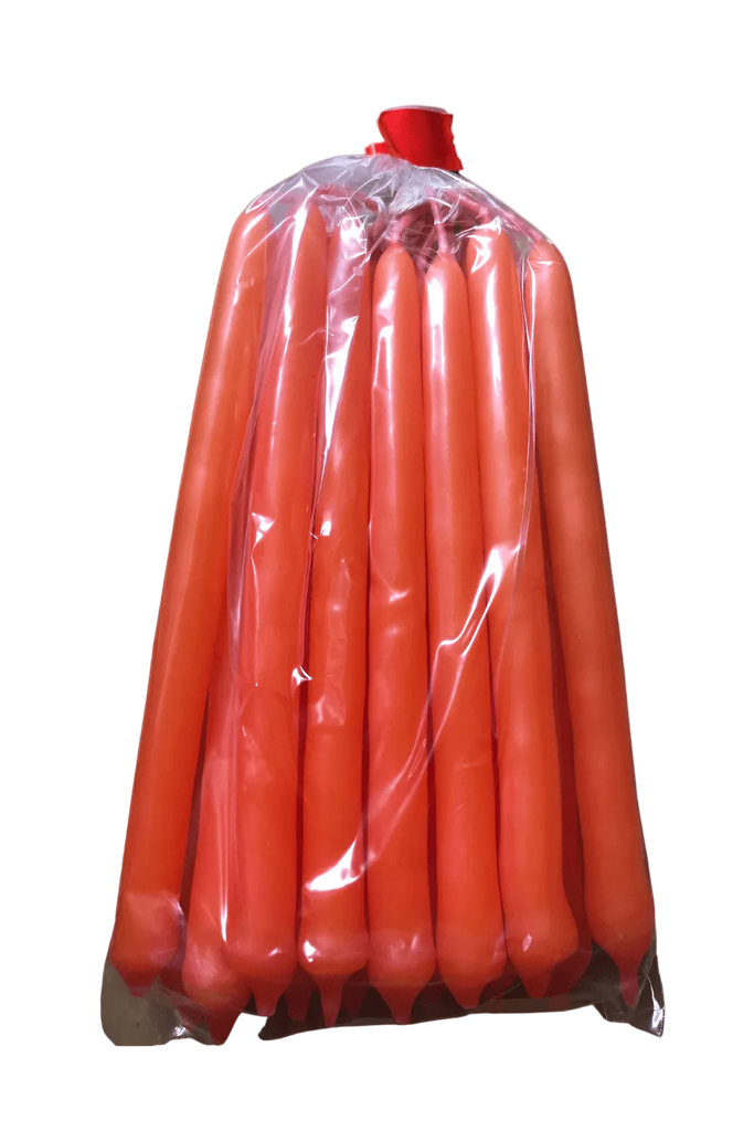 20 Pack Orange Tiny Taper Spell Candles 2 Hour Burn ~ Hand Made