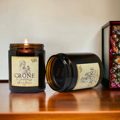 Crone Goddess Candle 150g ~ Victorian Goddess - Dusty Rose Essentials