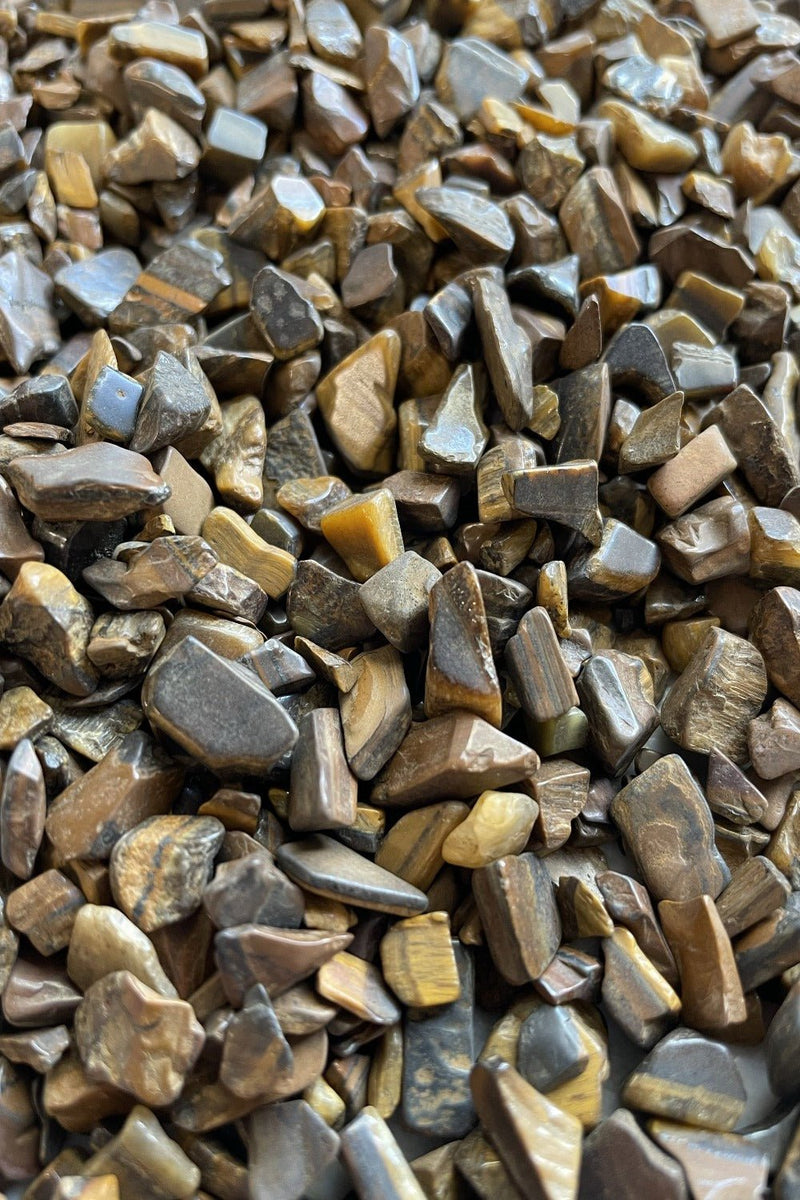 Crystal Chips : Tiger's Eye 250 grams - Dusty Rose Essentials