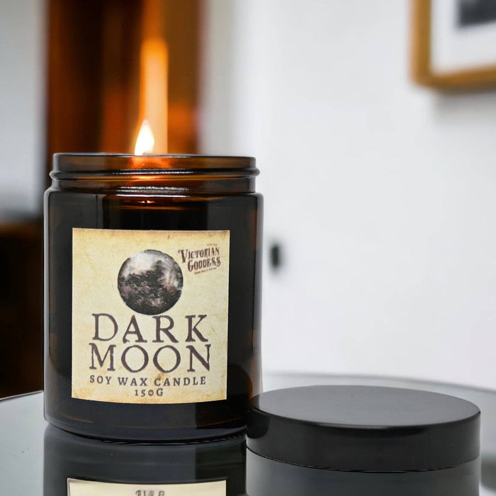 Dark Moon Candle 150g ~ Victorian Goddess - Dusty Rose Essentials