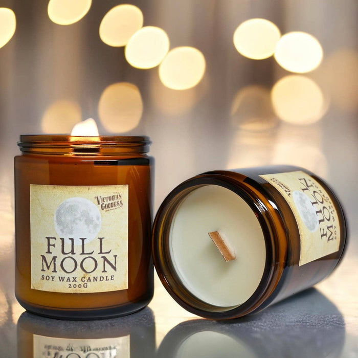 Full Moon Candle: 200g ~ VIctorian Goddess - Dusty Rose Essentials