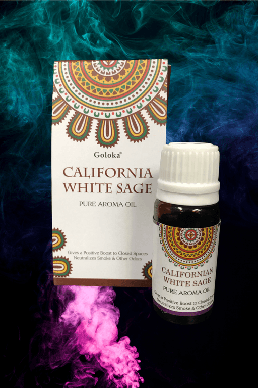 Goloka California White Sage Aroma Oil - Dusty Rose Essentials Witchcraft supplies
