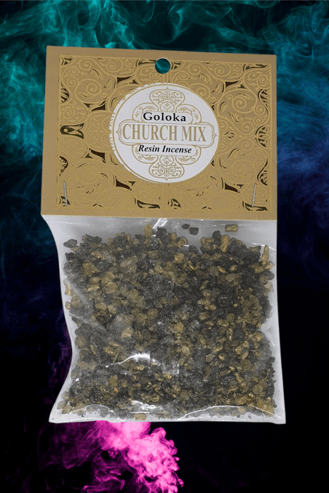 Goloka Resin Incense : Church Mix 30 Grams - Dusty Rose Essentials
