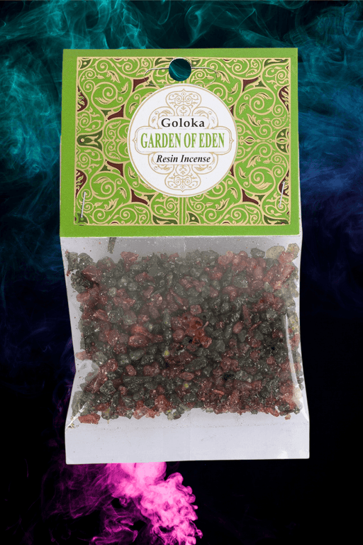 Goloka Resin Incense : Garden Of Eden 30 Grams - Dusty Rose Essentials