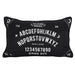 Gothic Black and White Ouija Board Cushion - Dusty Rose Essentials