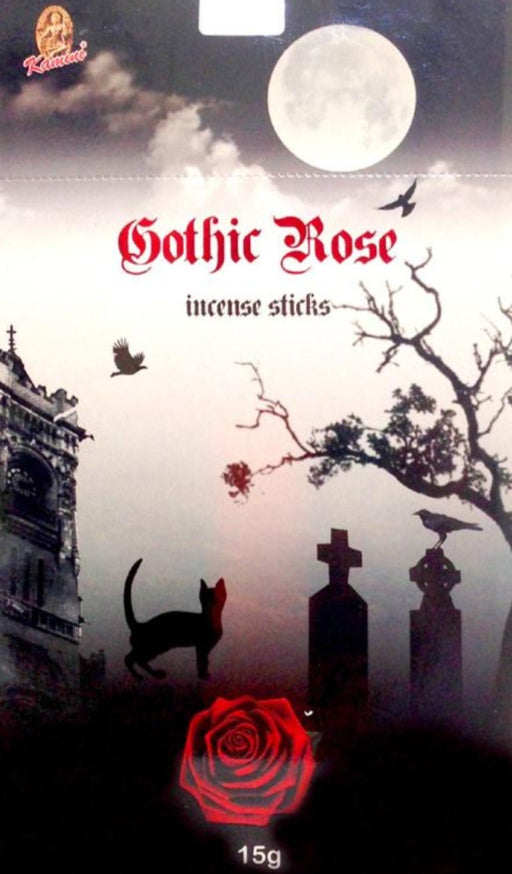 Dusty Rose Essentials : Gothic Rose 15 Gram Pack Incense Sticks by Kamini