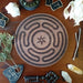 Hekate's Wheel Altar Tile - Dusty Rose Essentials