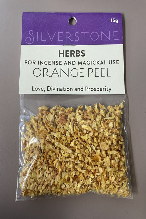 Herbs : Orange Peel 15 grams - Dusty Rose Essentials Witchcraft Supplies Australia