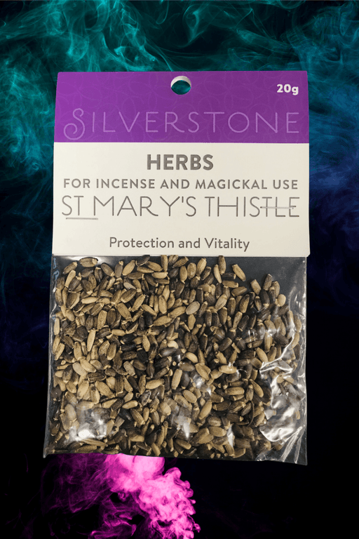 Herbs : ST MARY'S THISTLE 20 grams - Dusty Rose Essentials Witchcraft Supplies Australia