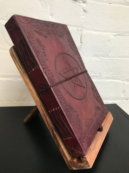 LARGE Leather Journal : Pentacle - Dusty Rose Essentials