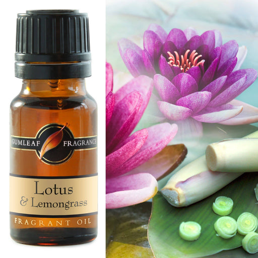Lotus & Lemongrass Fragrance Oil 10ml - Dusty Rose Essentials