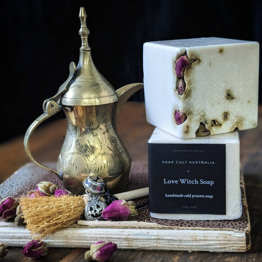 Love Witch Sea Salt Soap | Green Tea, Lemongrass, Vanilla - Dusty Rose Essentials