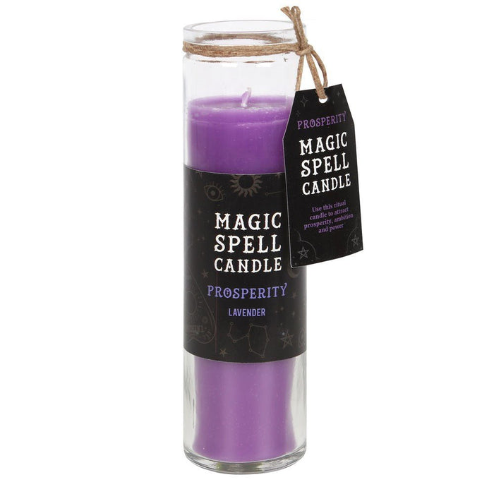Magic Spell Candle Purple ~ Lavender ~ Prosperity - Dusty Rose Essentials